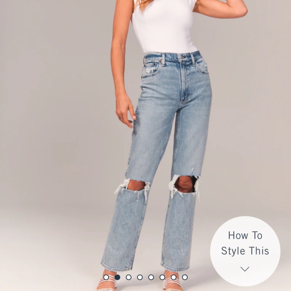 Abercrombie and Fitch 90s Ultra High Rise